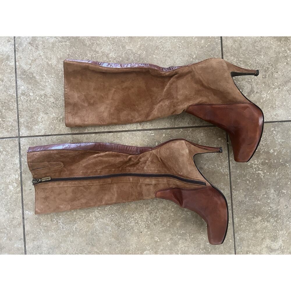 Francesco Marchetti Veto Cuoio Tan Leather Boots Size 37